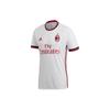 Футбольная спортивная футболка с короткими рукавами Ac Milan на выезде, сезон 2017-18, мужские топы Fan Edition, белые BR8946