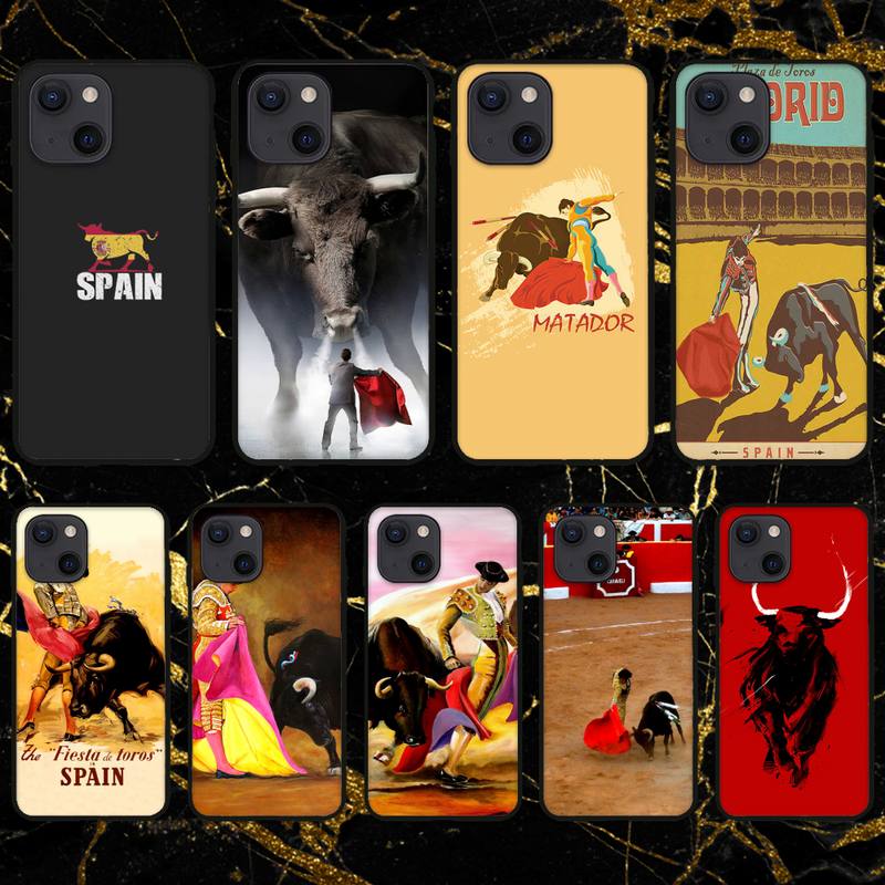 Чехол для телефона с изображением корриды в Испании для iPhone 11 12 Mini 13 14 Pro XS Max X 8 7 6s Plus 5 SE XR Shell