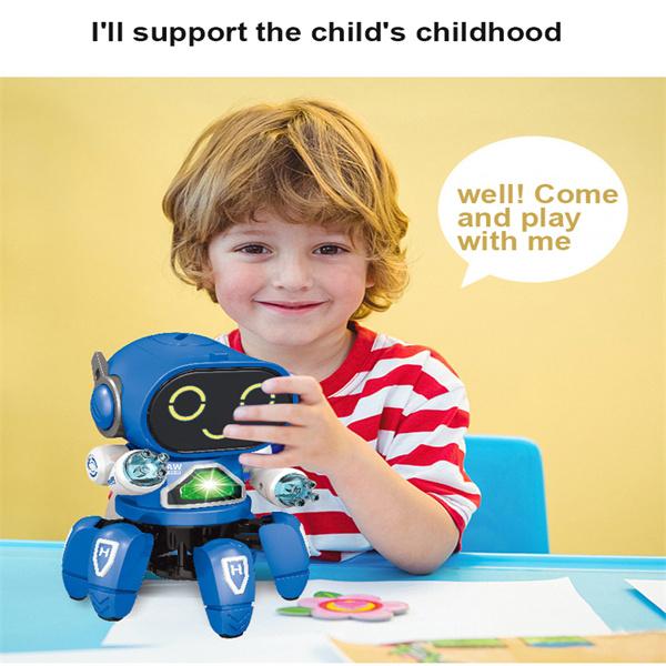 Pioneer Танцующий робот Ходячие электронные мигающие огни и музыкальные игрушки-роботы