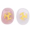 2PCS Carved Chakra Stones with Engraved Symbols White and Pinkish Crystal Stone for Fish Jar Decoration Holiday Present