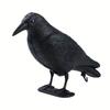 Simulation Black Raven Bird Crow Natural Prop Scary Pest Repellent Control Pigeon Repellent Raven Decoration Party Supplies