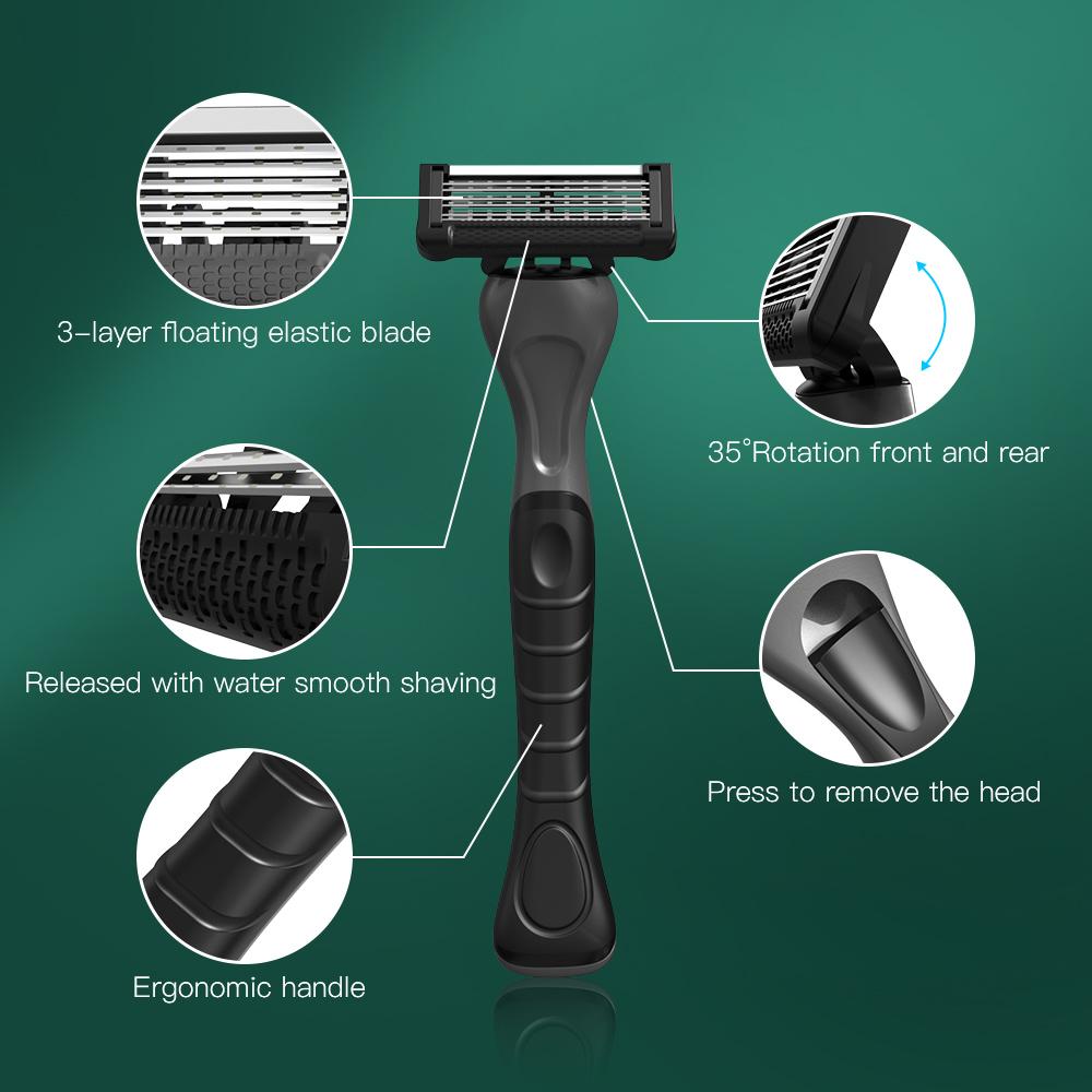 Мужская бритва Kensen для чувствительной кожи и всех типов кожи, 1 шт.