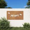 VidaXL Garden Wall Decoration 105x55 Cm Corten Steel Bird Design 824496