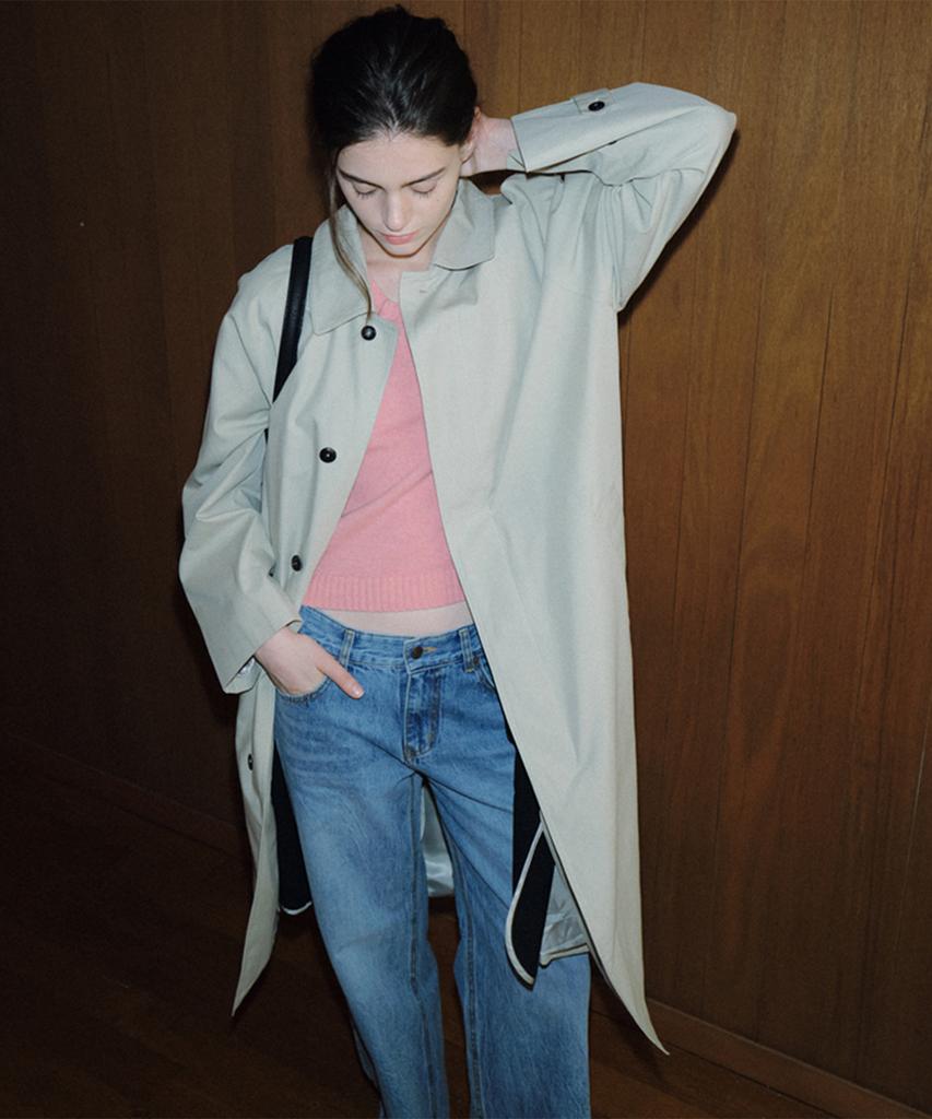 108POUND Cove Raglan Trench Coat_Beige