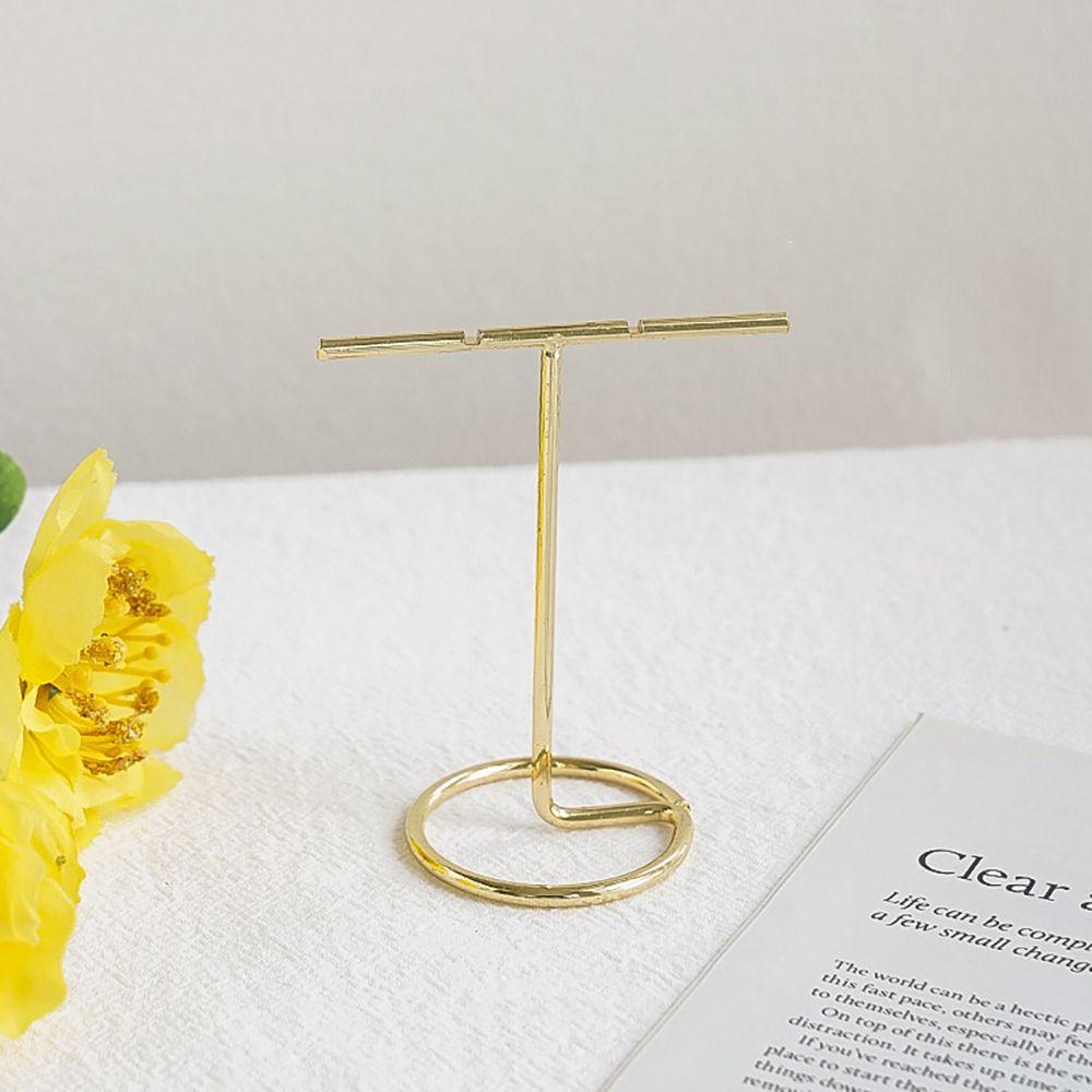 Holder Desktop Ornament Necklace Storage Wood Base Rack Bracelet Earring Jewelry Display Stand