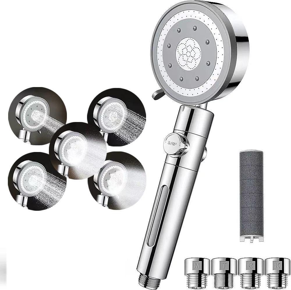 New 5 Functions Filter Shower Head  Hot Sell Handheld Shower Head