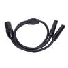 Plug and Play 3Pin XLR Male to Dual 6.35mm Female Gold Plated Stereo Converter Cable  Amplifier