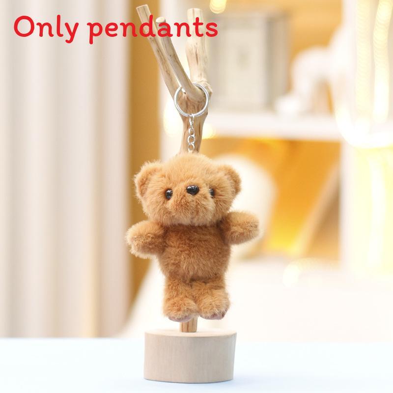 Bear Cuter Plush Doll With Super Soft Short Pile For Dolls And Bag Pendant