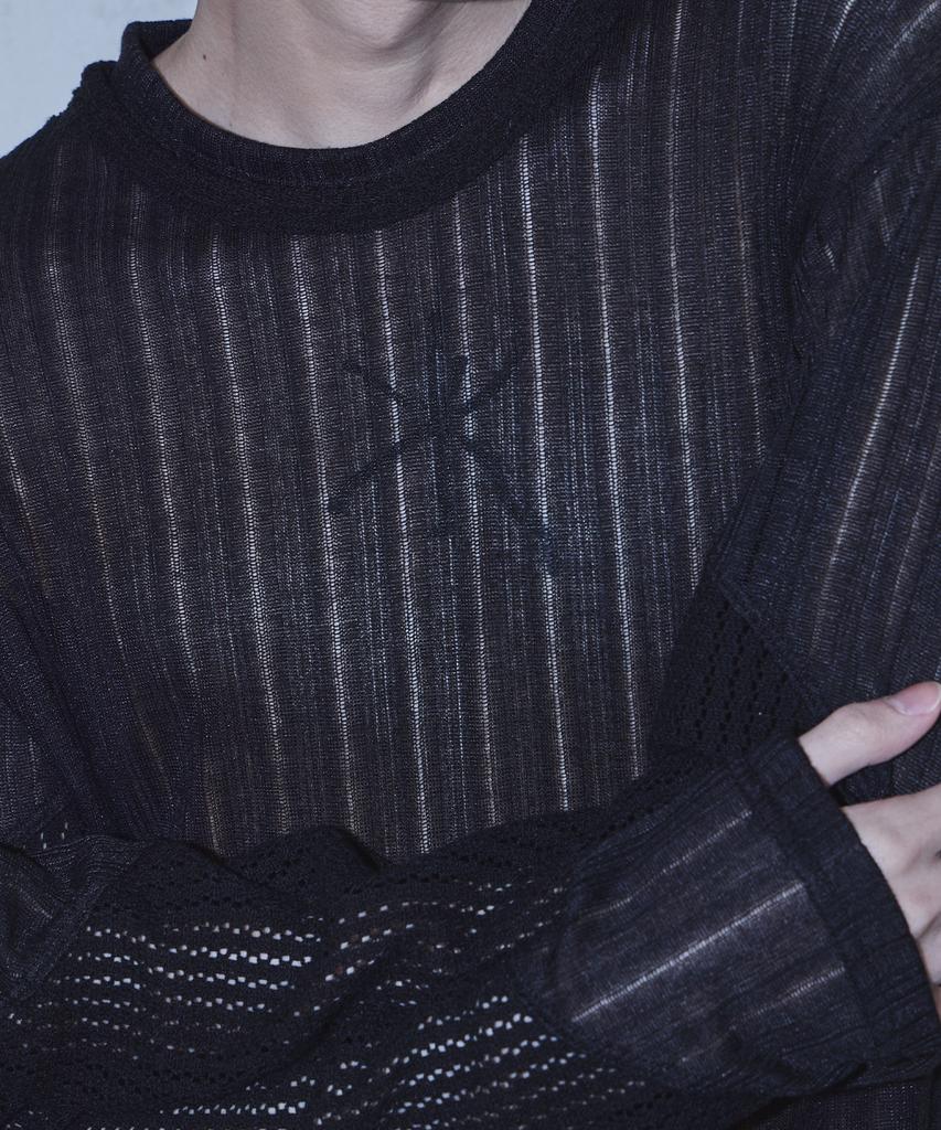 PARADIGMFILM [Ep.02] Waved Panel Long Sleeve (Black)