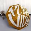 1pc Pura Vida Automatic Folding Umbrella, 8-Rib Sturdy Canopy, Portable Travel Umbrella for Outdoor Use