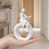 Невыцветающая статуэтка для книжной полки, 3D-печать, фигурка читающего человека, абстрактный читатель для дома, минималистичный декор книжной полки, современная скульптура, книжная полка