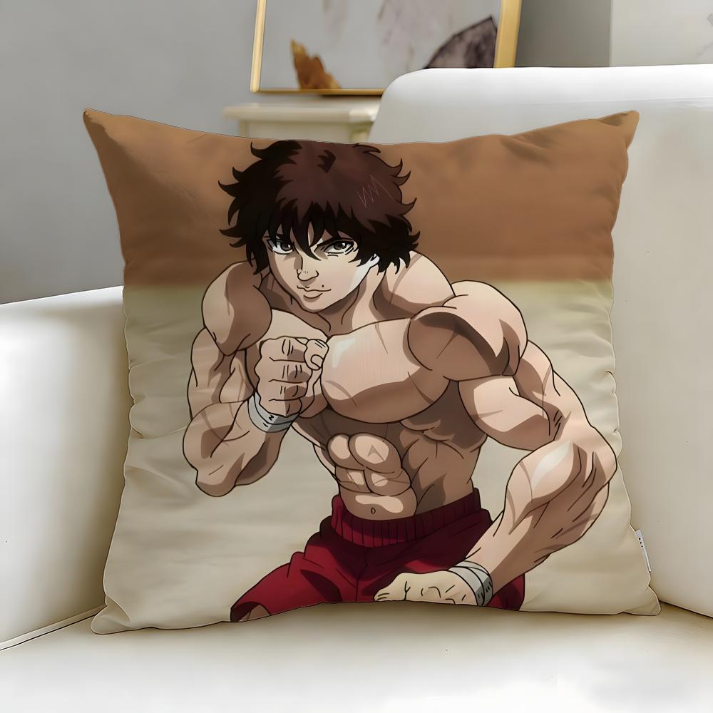 Популярный аниме Baki the Grappler Наволочка Мягкая Легко стираемая Чехол для подушки Универсальный для Дивана Кровати Путешествий и Офиса