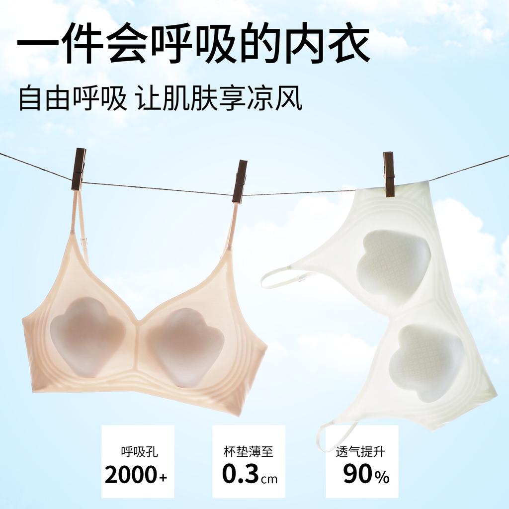 Traceless thin shoulder straps beautiful back underwear women's summer thin small breasts gather anti-sagging soft support bra cover explosion