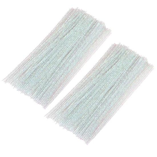 200 шт. Разноцветные синельные проволоки для чистки трубок для DIY художественных и ремесленных проектов