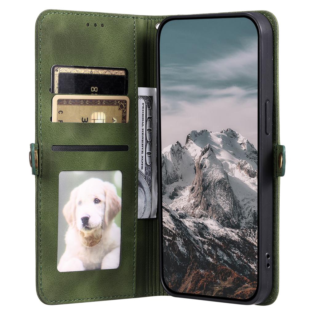 For Xiaomi Redmi Note 15 4G (Global) Case Skin Feel Totem Imprinted Wallet Leather Phone Cover with Hand Strap