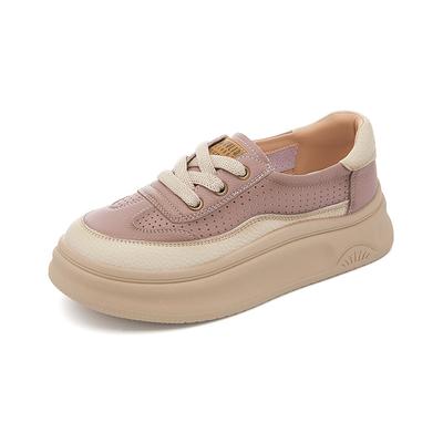 Маленький размер 34, большой размер 41, кожаные маленькие белые туфли женские 2025 осень и лето новые этнический стиль ретро одинарные женские повседневные женские туфли