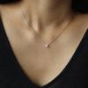 NORMALLEE [White Gold] Basic Cubic Necklace (XL)