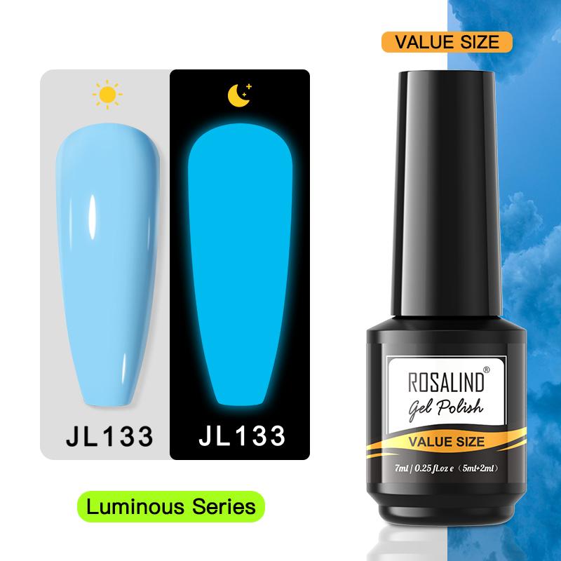 ROSALIND Блестящий лак для ногтей Soak Off UV Гель-лак для ногтей Меняет цвет с температурой Модные гели для ногтей