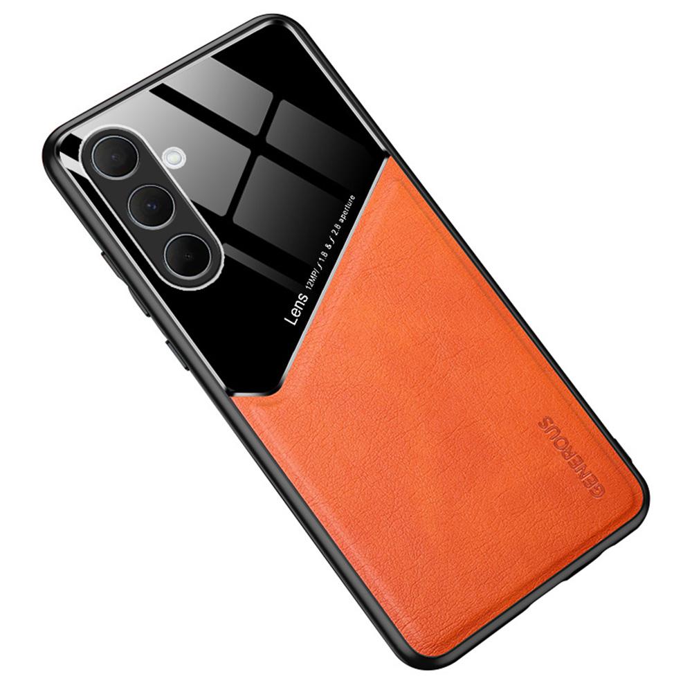 For Samsung Galaxy A56 5G Case Leather Coated PC + TPU Phone Back Cover