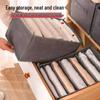 Multi-Compartment Clothing Organizer: Jeans, Pants, Underwear, and Sundries Storage Box