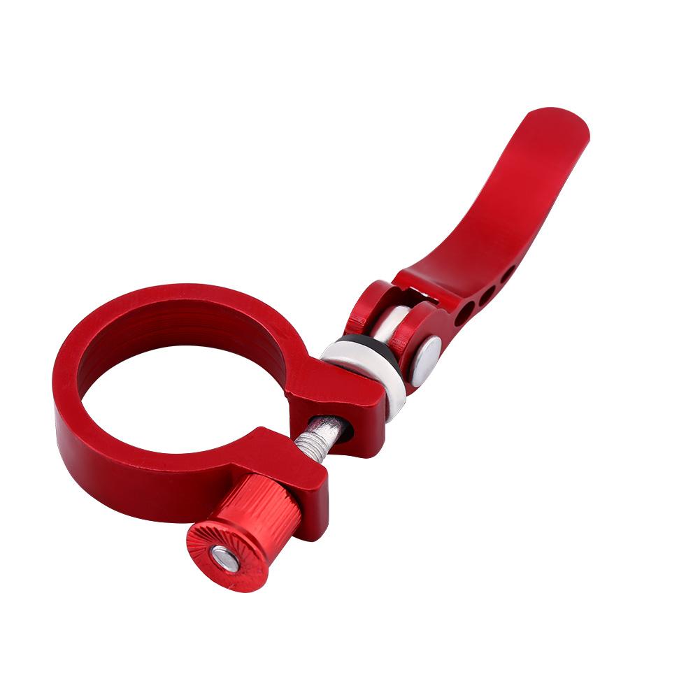 New Alloy 31.8mm 34.9mm Mountain Bike Cycling Saddle Seatpost Clamps Quick Release