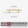 Solid Brass French Gold Cabinet Handle for Kitchen, Wardrobe, or Wine Cabinet