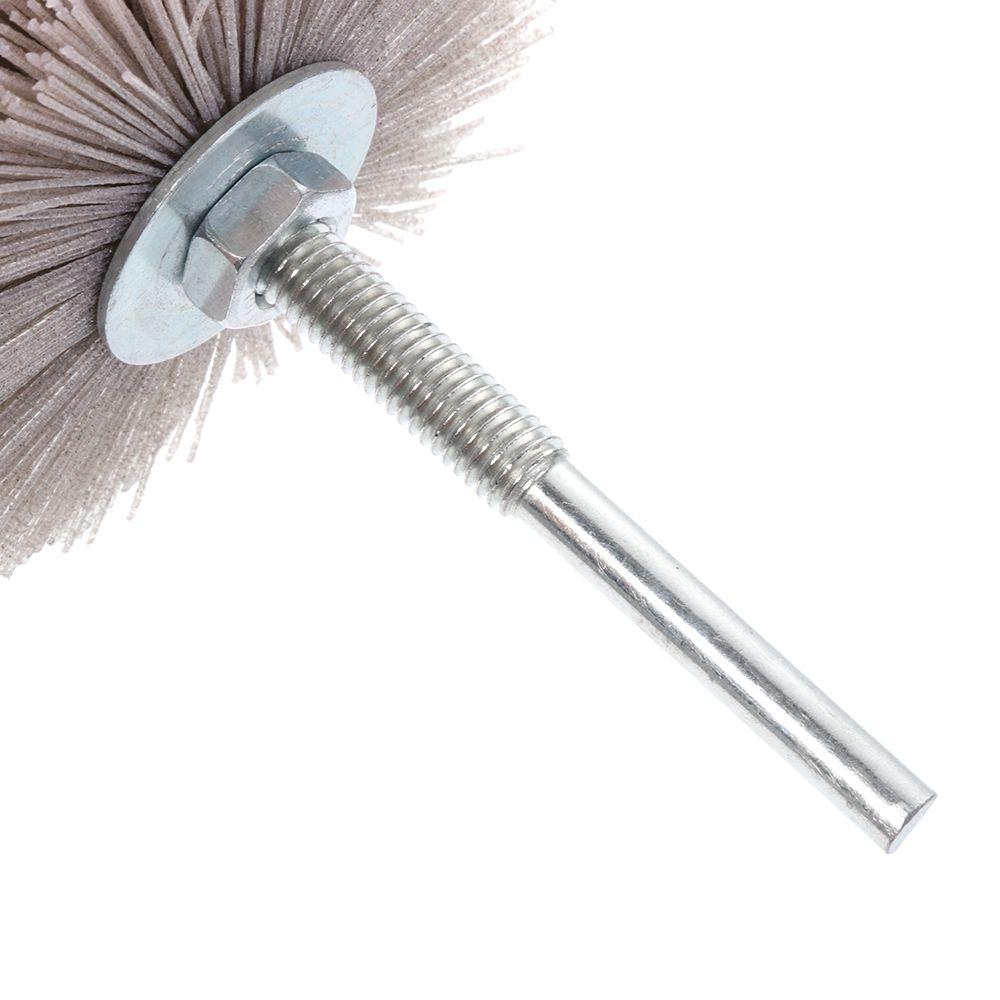 Woodwork Polishing Drill Deburring Grinder Nylon Wheel Brush Abrasive Wire Grinding Flower Head