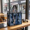Rabbit Pattern Tote Bag Casual Portable Large Capacity Shopping Shoulder Bag