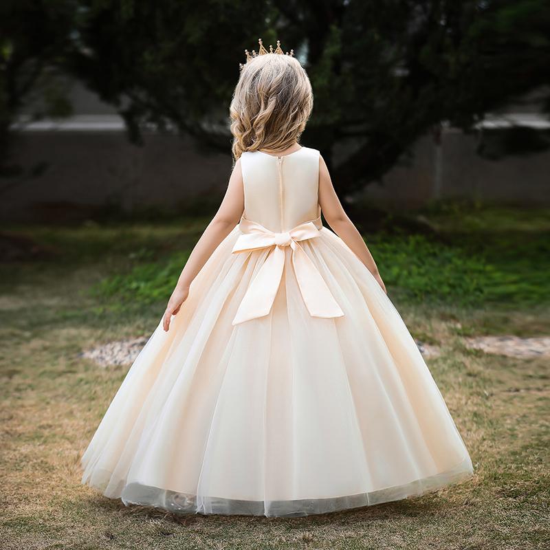 Children Girls Dress Summer Party Birthday Wedding Dresses Kids Elegant Princess Dresses Evening Long Dresses