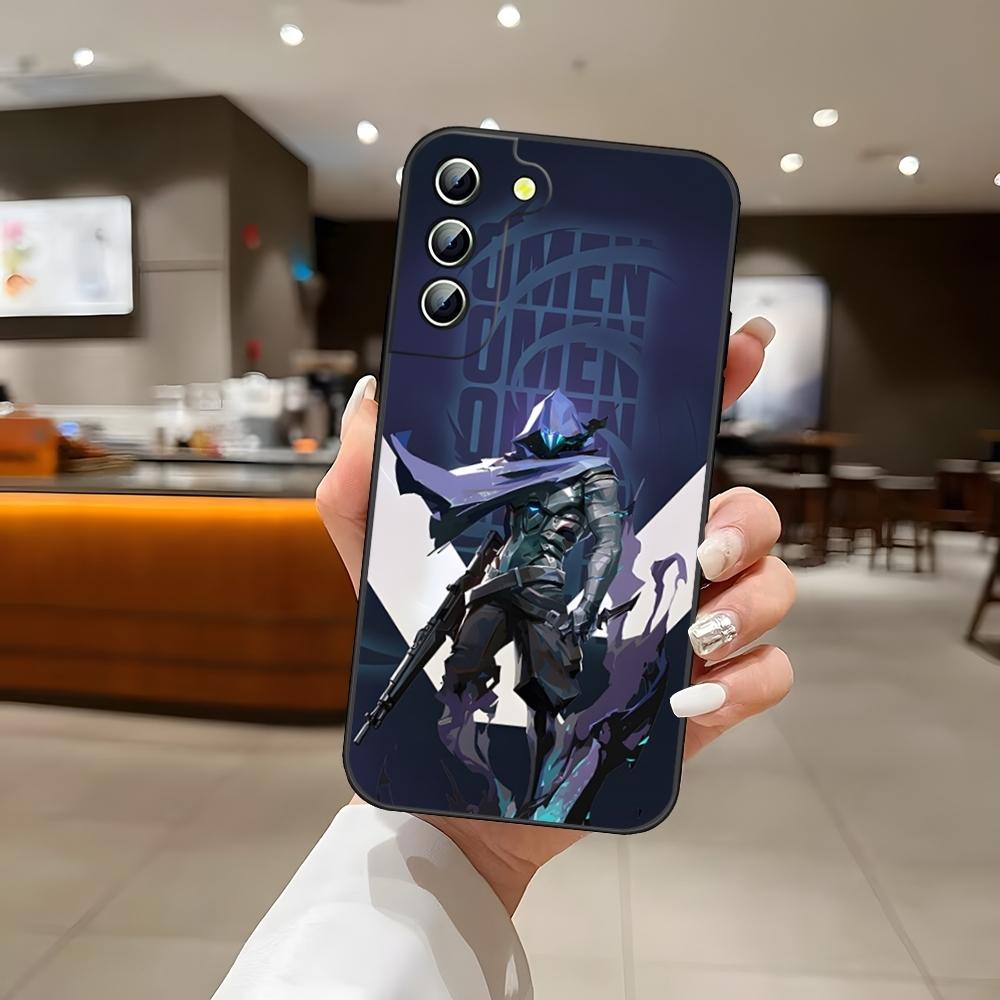 Чехол для телефона Omen V-ValorantS для S25 Samsung S24 Ultra S22 S23 S20 Fe S21 Plus A54 A34 A16 A53 Задняя крышка