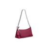 Coach Шарлотта 25 Однотонная Серебряный Логотип Застежка-молния Кожаная Ручная Сумка Через Плечо Средняя Женские сумки Ярко-Фиолетовый CL407-SVC0X