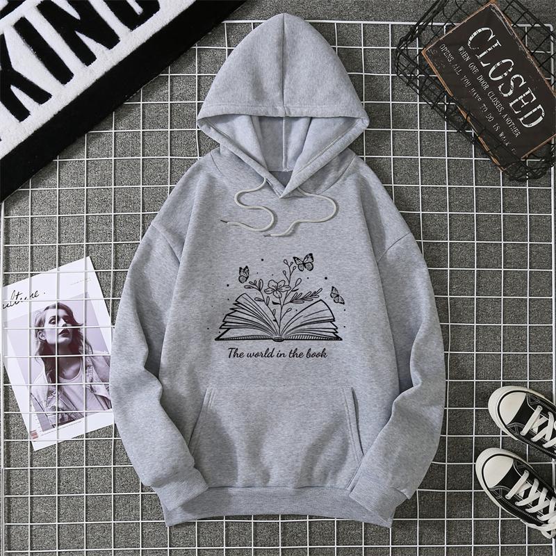 2025Winter Women's Hoodie Solid Color Print Unisex Style Double Pockets Sweatshirts Outerwear Plus-Size Women's Clothing CYXX275