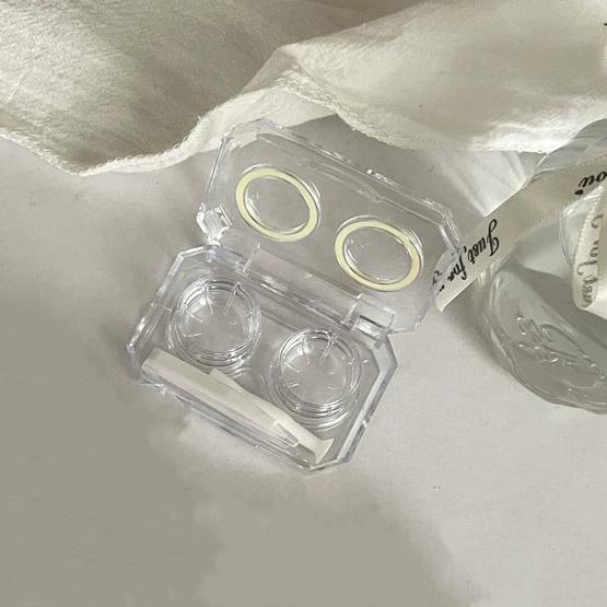 1 шт. Прозрачный мини-коробка для контактных линз, женский дорожный портативный футляр для контактных линз, сопутствующая коробка для ухода за контактными линзами с зеркальным пинцетом