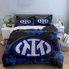 "Blue Black Logo Bedding Set" Bedding Duvet Cover Set Duvet Cover Pillowcases (1 * Duvet Cover 2 * Pillowcases, without duvet insert)