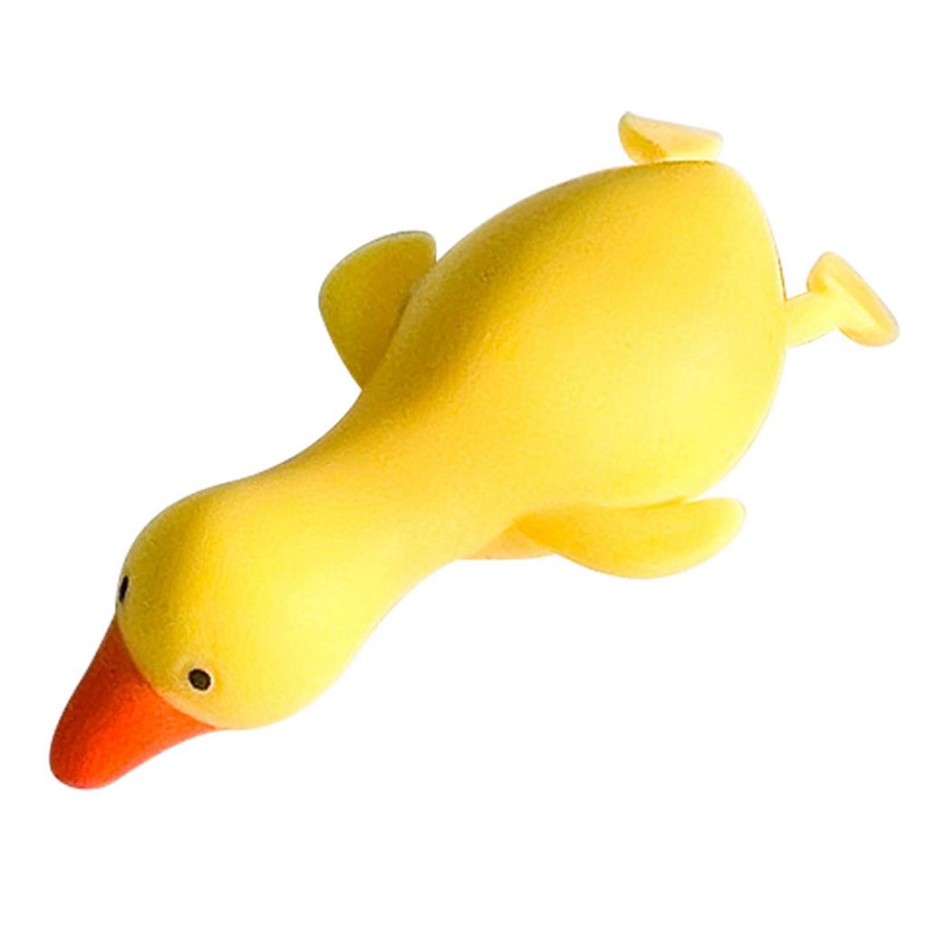 Squeeze Animal Toy Soft Vinyl Rebound Stress Relive Squeezing Pulling Decompression ToyWhite Goose