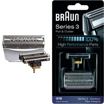 Braun Серия 5000 F/C 504S Электробритва Серая Flex Интегрированное Лезвие Внутреннее Лезвие Комбо-упаковка