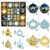 44Pcs Christmas Ball Ornaments 3-6cm shatterproof Christmas Hanging Ball Christmas Tree Decoration Home Party 2026 New Year Gift