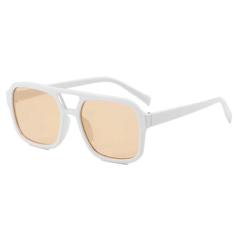 Солнцезащитные очки Square Double Beam, персонализированные трендовые солнцезащитные очки, ретро-очки 333