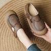 Summer Platform Thick-soled Breathable Round-toed Shoes for Middle-aged and Elderly People, Casual and Versatile Velcro Sandals