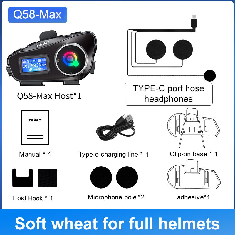 1/2 шт. мотоциклетный шлем переговорное устройство для 2 гонщиков 500M переговорное устройство мотоциклетный коммуникатор музыка поделиться с фонариком наушники
