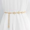 Multilayer Beaded Waist Chain for Dress Boho Body Jewelry Pearl Thin Waist Chain Waist Accessories Elegant Floral Belly Chain