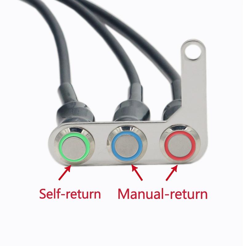 Motolovee Motorcycle Switch Handlebar Adjustable Mount Waterproof Switches ON-OFF Buttons For Headlight Horn Turn Signle LED