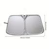 Portable Car Sunshade Upgraded Thick Sunshade Single Piece Car Windshield Sunshade Easy to Install and Foldable StorageWindshield Sunshades 1
