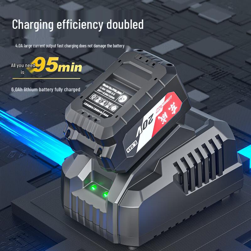 Бесщеточный аккумуляторный гайковерт Dongcheng 20V, штекер CN (адаптер в комплекте)