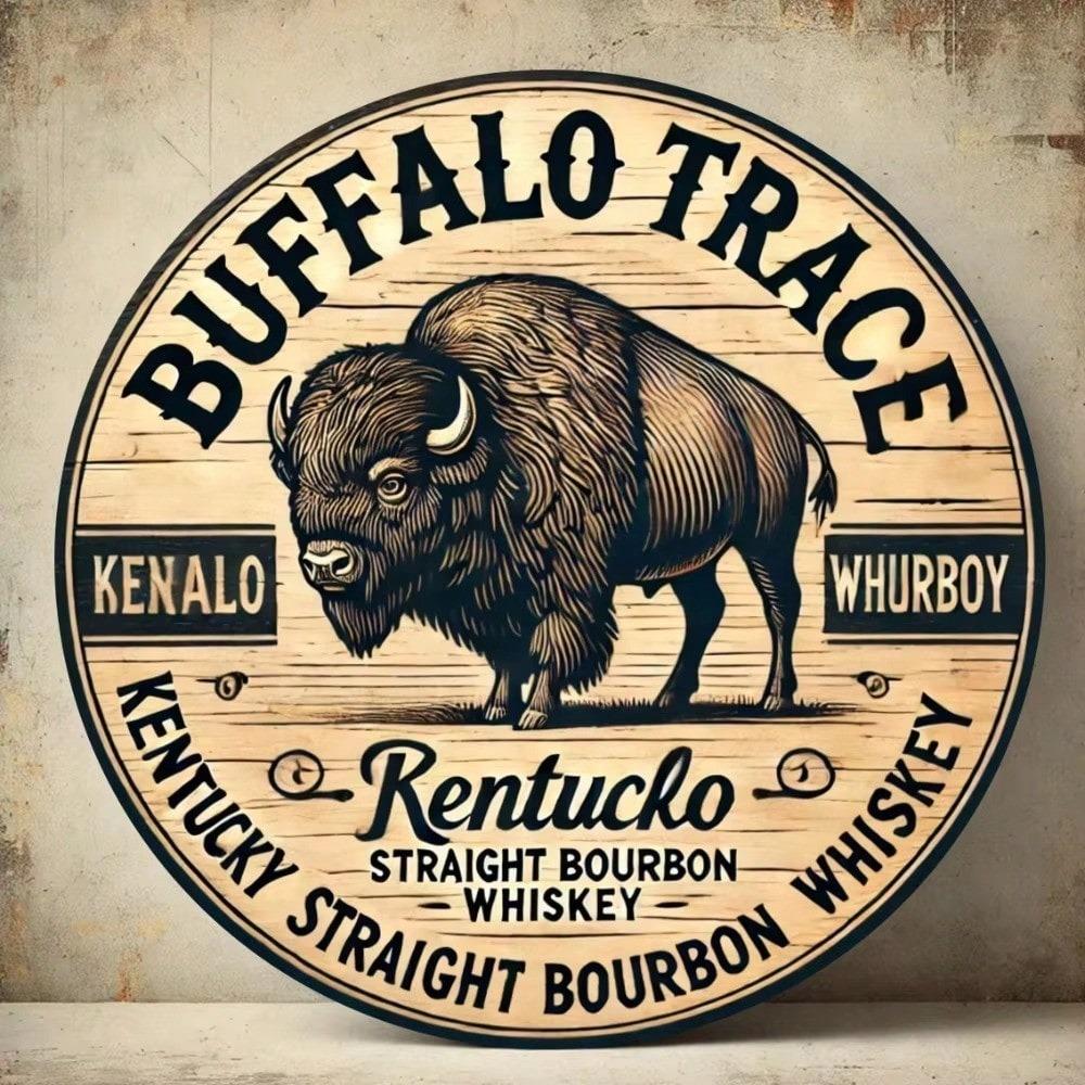 Металлическая настенная табличка Buffalo Bourbon Bar Винтажный декор кухни