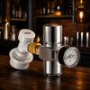 Mini Design Mini Pressure Gauge 3/8UNF Thread Gas Strap Gauge  For Coffee Machine