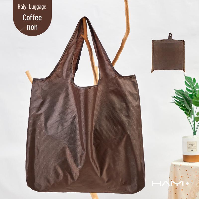 Складная водонепроницаемая сумка-тоут большой вместимости - Однотонная, из экологичной ткани Оксфорд для покупок