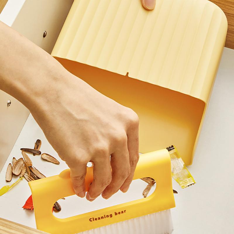 Desk Cleaning Kit Keyboard Cleaning Brush Mini Brooms Dustpans Set Garbage Dust Brush Home Desktop Accessories
