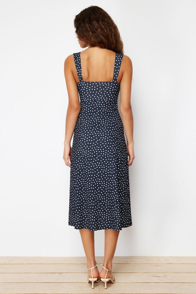 Women's Style Dress Black Plain Knitted Dress