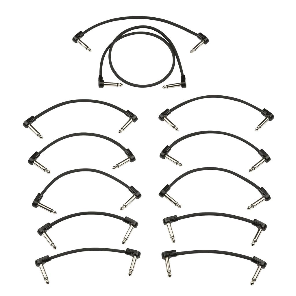 Fender Комплект коммутационного кабеля Blockchain™ черного цвета Effector, средний,